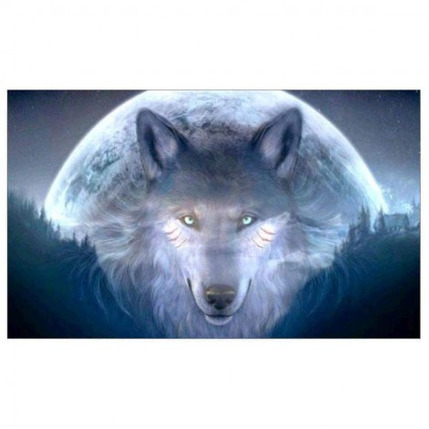 2021 Wolf Diy Diamond Painting Kits UK