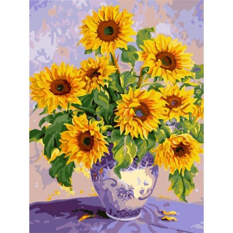 2021 Sunflowers 5d Diy Diamond Painting Kits UK